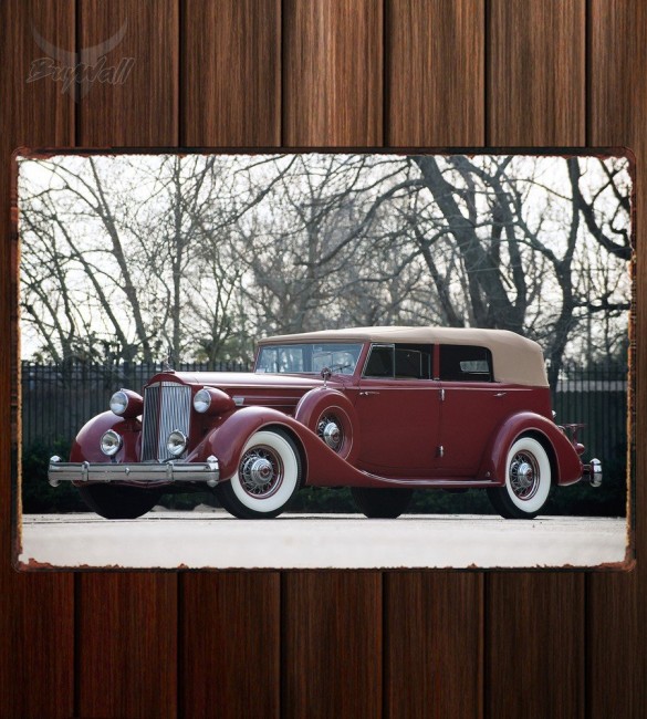 Металлическая табличка Packard Twelve Convertible Sedan 524 Металлическая табличка Packard Twelve Convertible Sedan 524